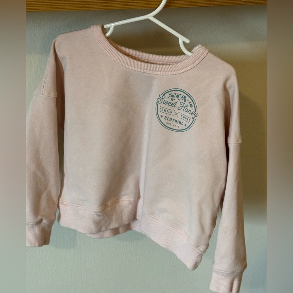 Sweet honey sweat shirt, size 5y, good condition,